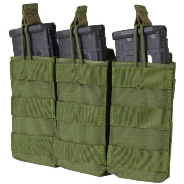 BOLSA TRIPLE PARA CARGADORES M4/M16 CON TAPA ABIERTA CONDOR