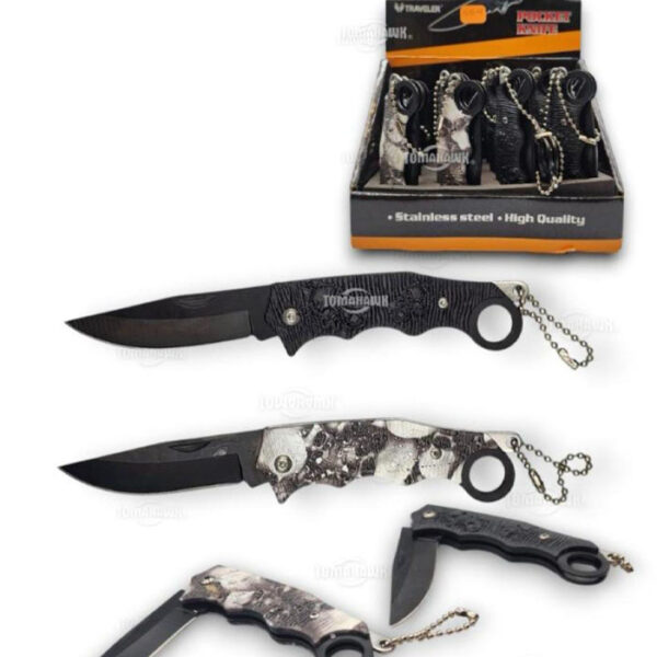 Cuchillo Llavero Modelo Calavera Tomahawk